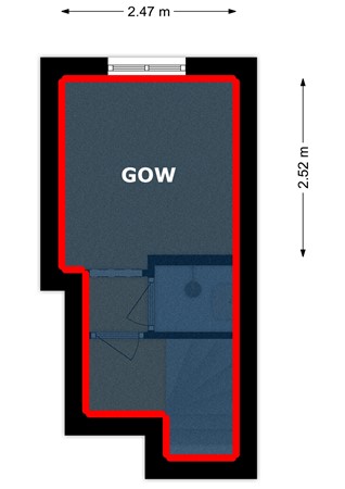 Floorplan - Azaleastraat 50A, 3051 TH Rotterdam